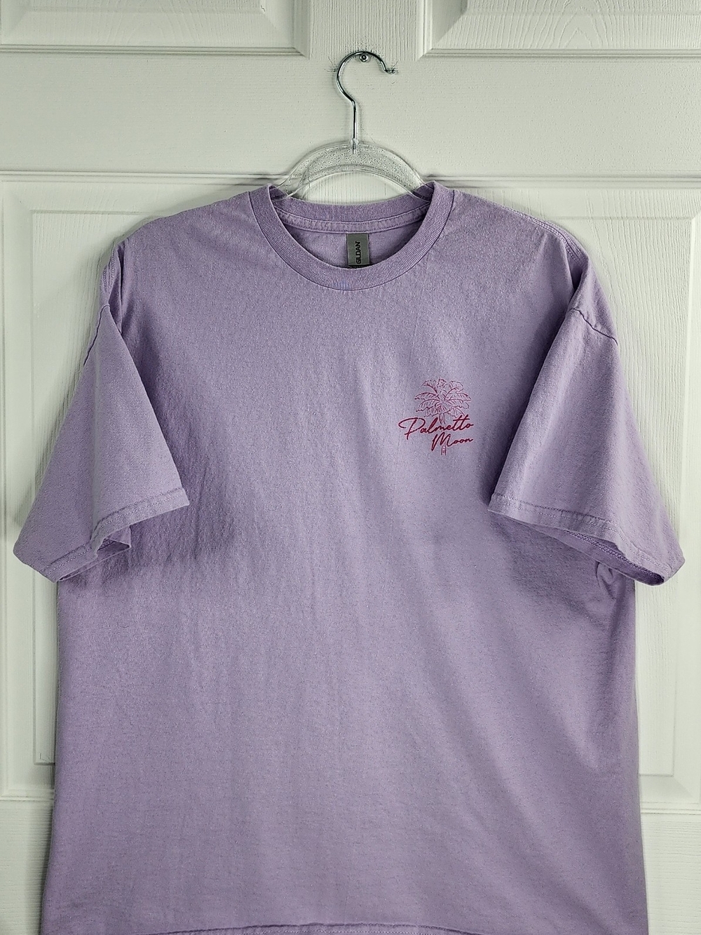Palmetto Moon South Carolina Beachy Palm Tree Graphic T-Shirt Lilac